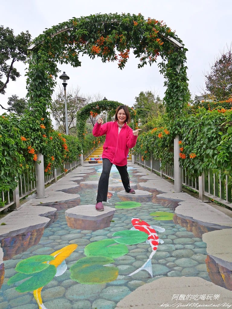 【新北特色公園】鶯歌永吉公園,3D立體彩繪步道超有趣,還有籃球場、遊戲區、體健廣場,IG打卡新景點。 - 第13張圖 P1001373