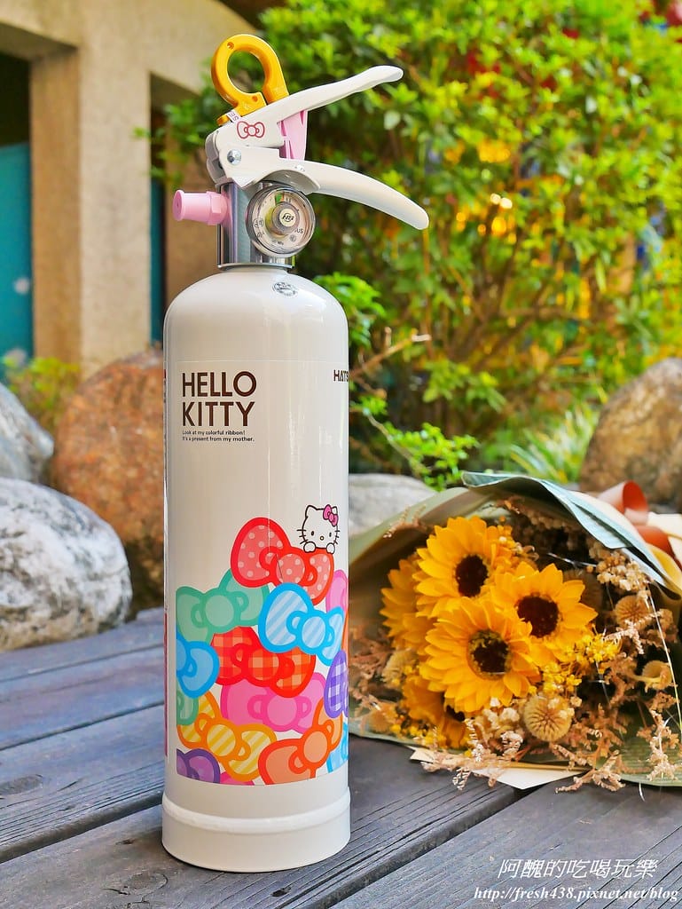 【居家安全】日本進口強化液滅火器,HELLO KITTY繽紛蝴蝶款。 - 第3張圖 1