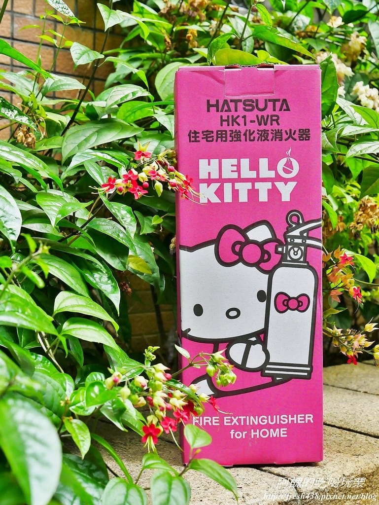 【居家安全】日本進口強化液滅火器,HELLO KITTY繽紛蝴蝶款。 - 第2張圖 0