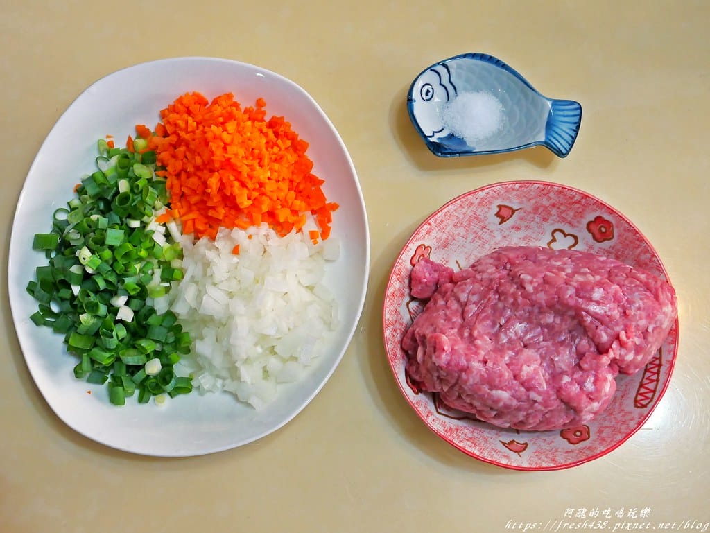 【氣炸鍋食譜】氣炸漢堡排,自己做漢堡肉,蔬食豐富,好吃又營養。 - 第2張圖 P1740044