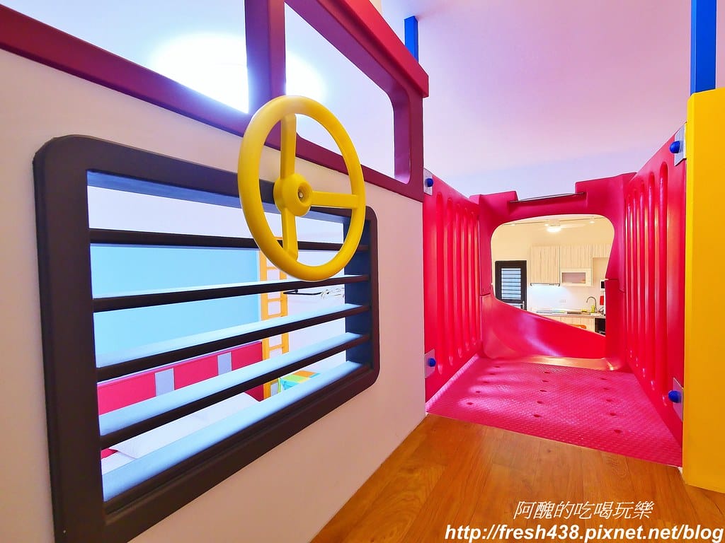 【宜蘭民宿】禾沐親子民宿,超酷炫溜滑梯房型,房內有廚房與餐廳,頂樓更有賽車與積木遊戲區。 - 第36張圖 23