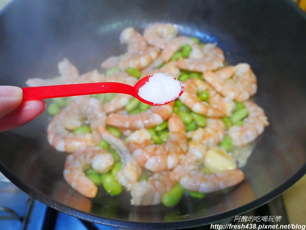 清炒毛豆蝦仁,5分鐘上菜,不油炸更健康,家常料理好簡單。 - 第9張圖 P1850595