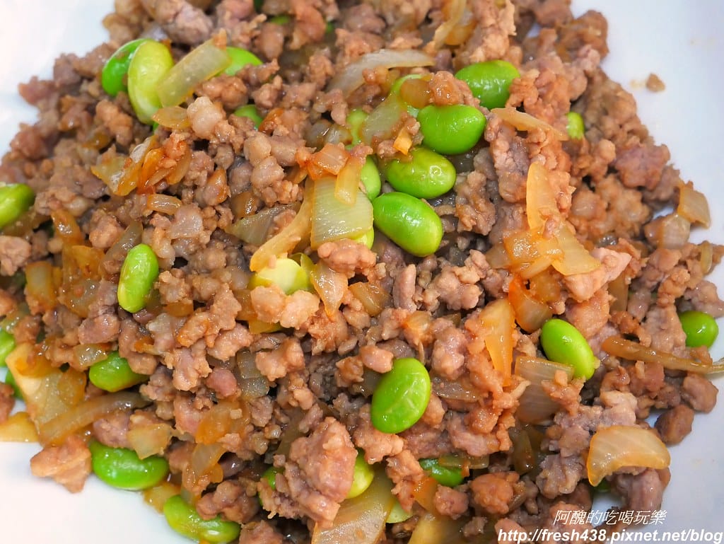 【無油料理】毛豆肉燥,五分鐘完成,香噴噴好下飯。 - 第8張圖 P1850781