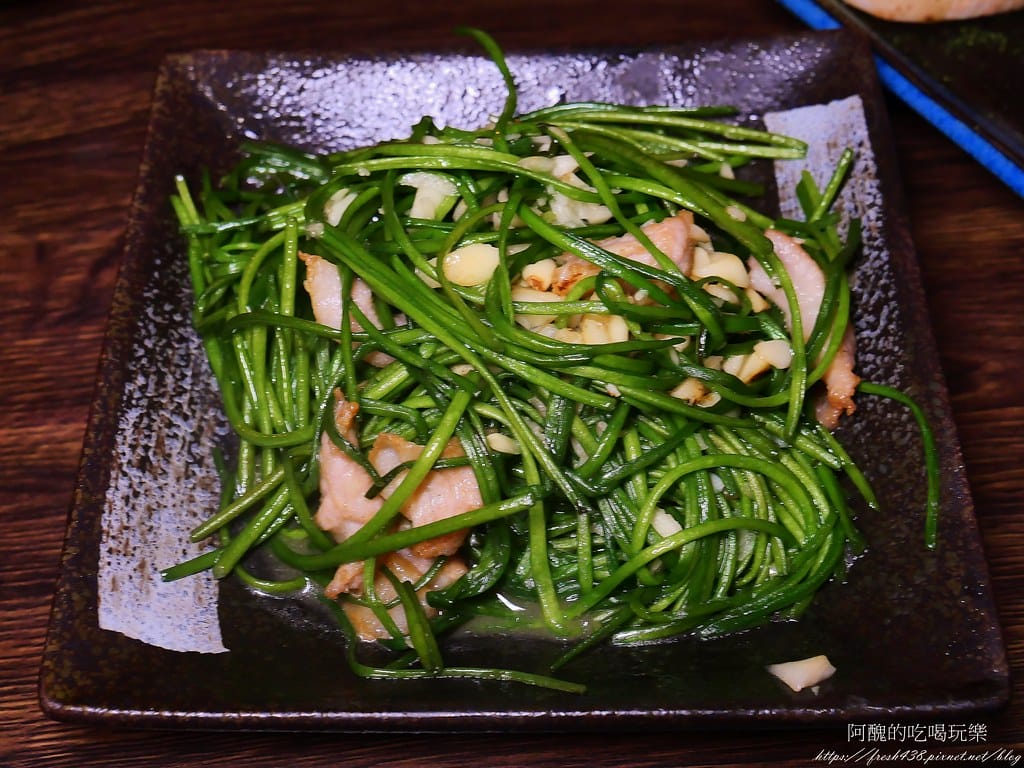 【板橋美食】老串角居酒屋-江翠店,下班放鬆小酌、聚會的好去處。 - 第27張圖 18松阪豬水蓮