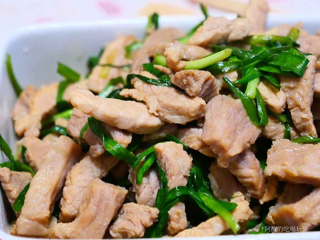 韭菜炒肉絲,香噴噴、超下飯,讓人停不了筷子。 - 第13張圖 P1044082