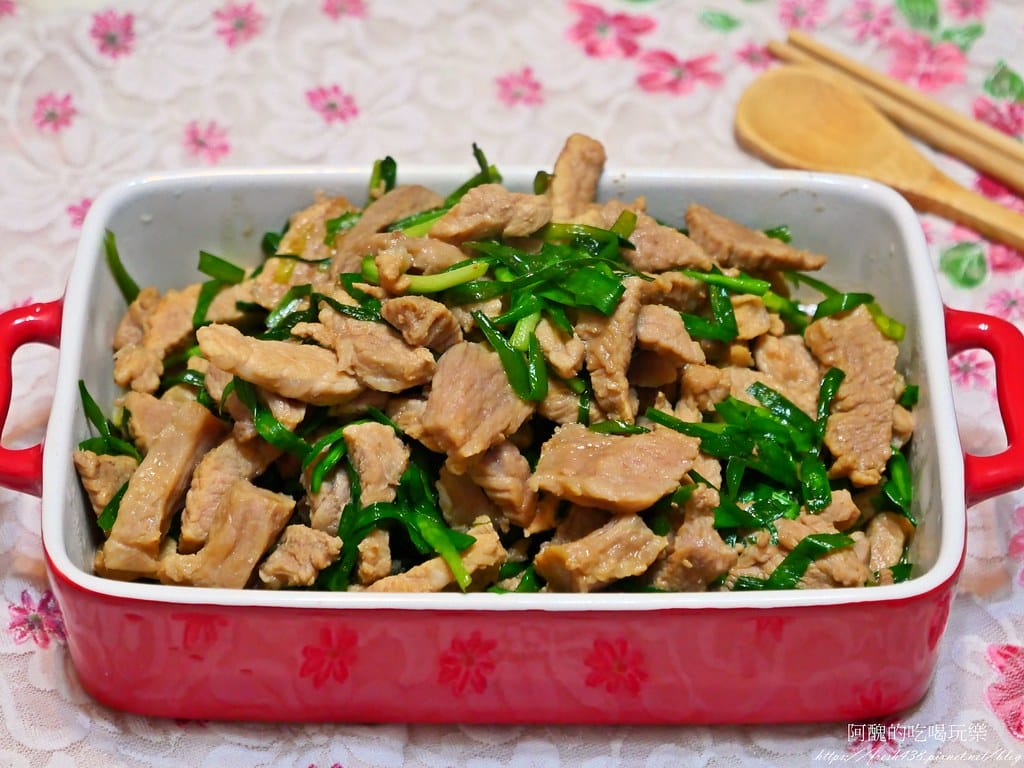 韭菜炒肉絲,香噴噴、超下飯,讓人停不了筷子。 - 第11張圖 P1044079
