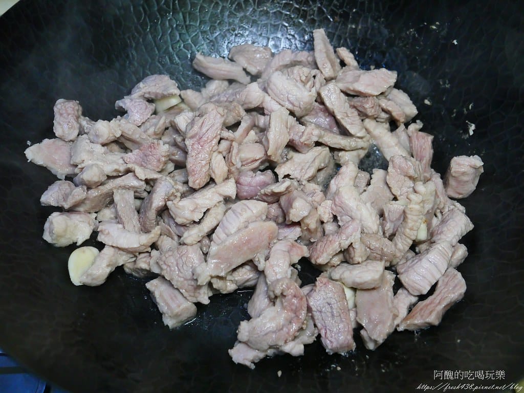 韭菜炒肉絲,香噴噴、超下飯,讓人停不了筷子。 - 第5張圖 P1044065