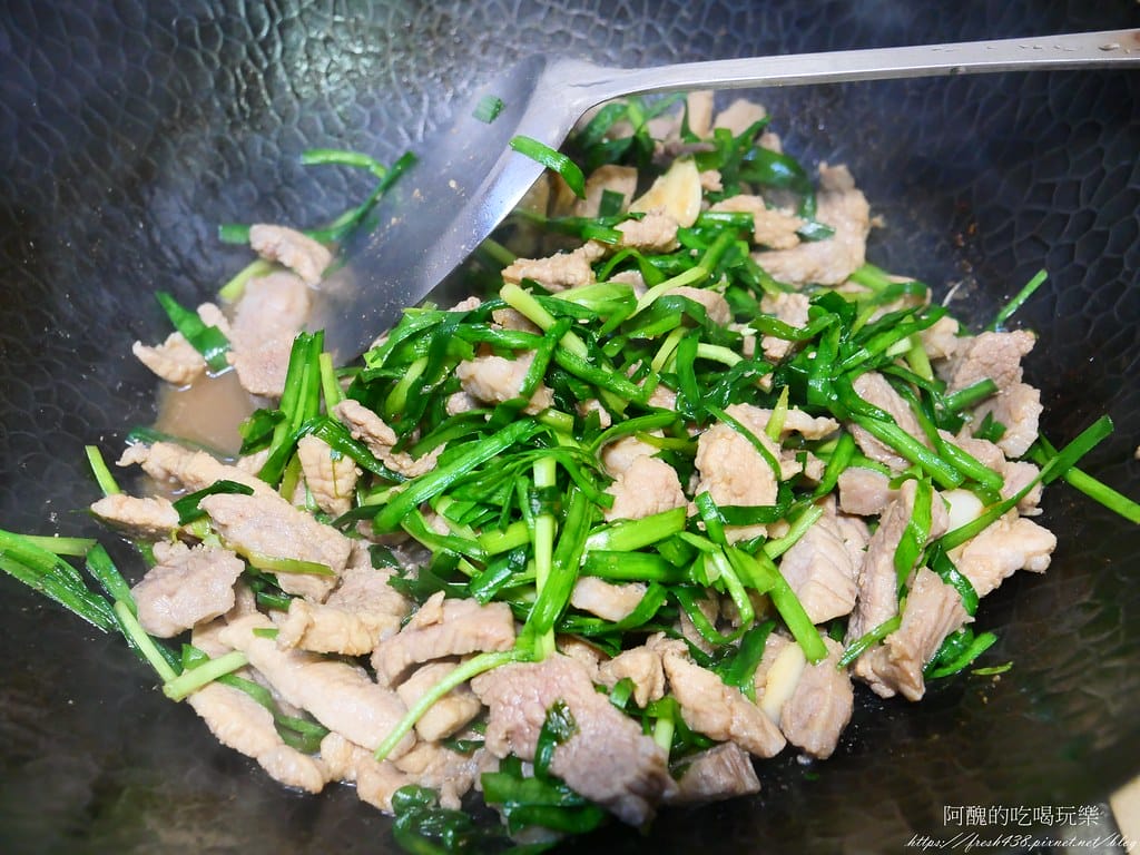 韭菜炒肉絲,香噴噴、超下飯,讓人停不了筷子。 - 第10張圖 P1044074