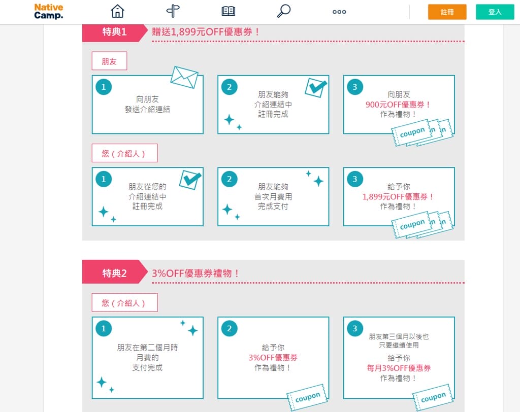 【線上英語學習推薦】Native Camp,每月1899元,不限上課次數,好友推薦活動正夯,快來領優惠。 - 第14張圖 10