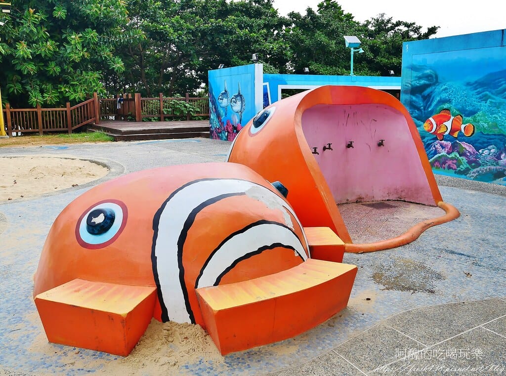 【花蓮景點】太平洋公園(北濱段),3D立體海洋彩繪公園,拍照、觀海、堆石頭的好去處。 - 第15張圖 10洗手