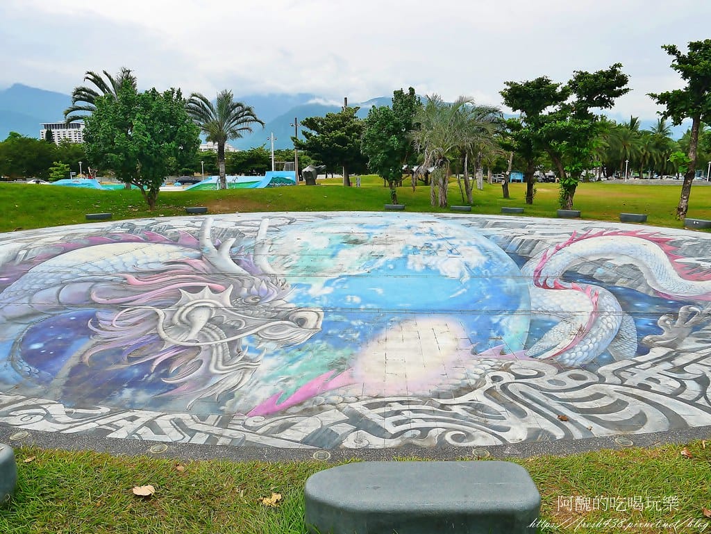【花蓮景點】太平洋公園(北濱段),3D立體海洋彩繪公園,拍照、觀海、堆石頭的好去處。 - 第27張圖 24