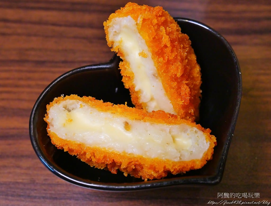 【台北美食】新丼,捷運中山站日式料理,起司牽絲到無法自拔,味噌湯、白飯、高麗菜絲免費吃到飽。 - 第45張圖 15-3