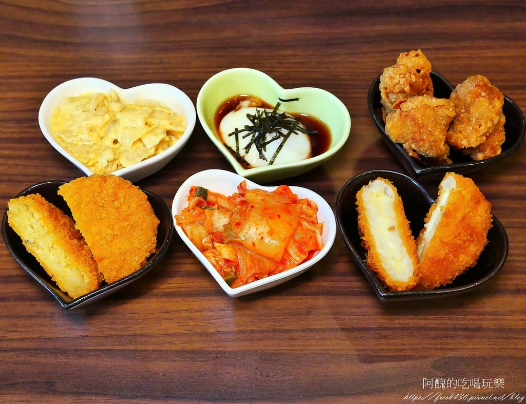 【台北美食】新丼,捷運中山站日式料理,起司牽絲到無法自拔,味噌湯、白飯、高麗菜絲免費吃到飽。 - 第44張圖 14