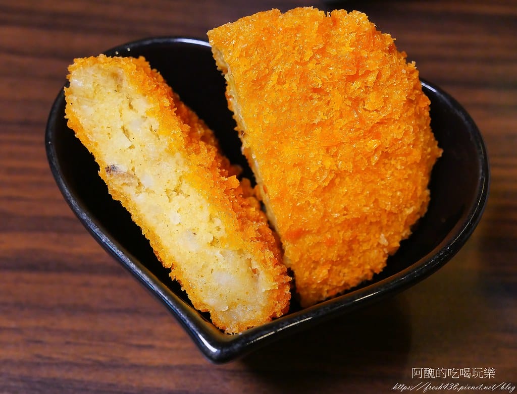 【台北美食】新丼,捷運中山站日式料理,起司牽絲到無法自拔,味噌湯、白飯、高麗菜絲免費吃到飽。 - 第46張圖 15