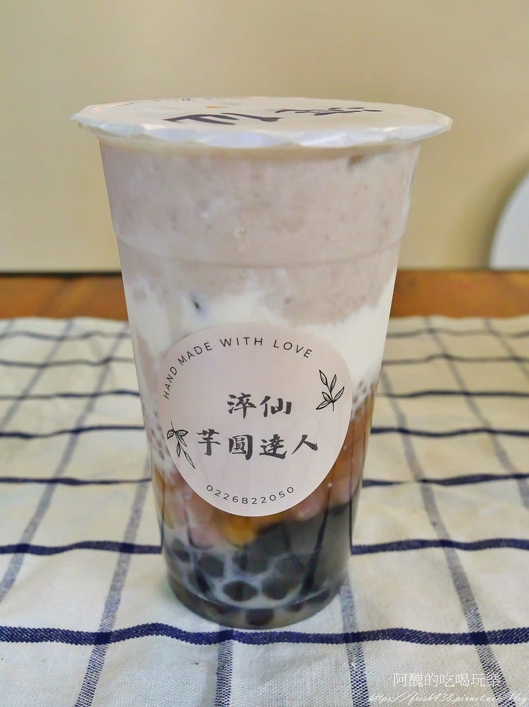 【板橋美食】淬仙-手工芋圓芋泥專賣板橋金門店,美味香醇燒仙草、手工芋圓,還有脆皮車輪餅。 - 第17張圖 10