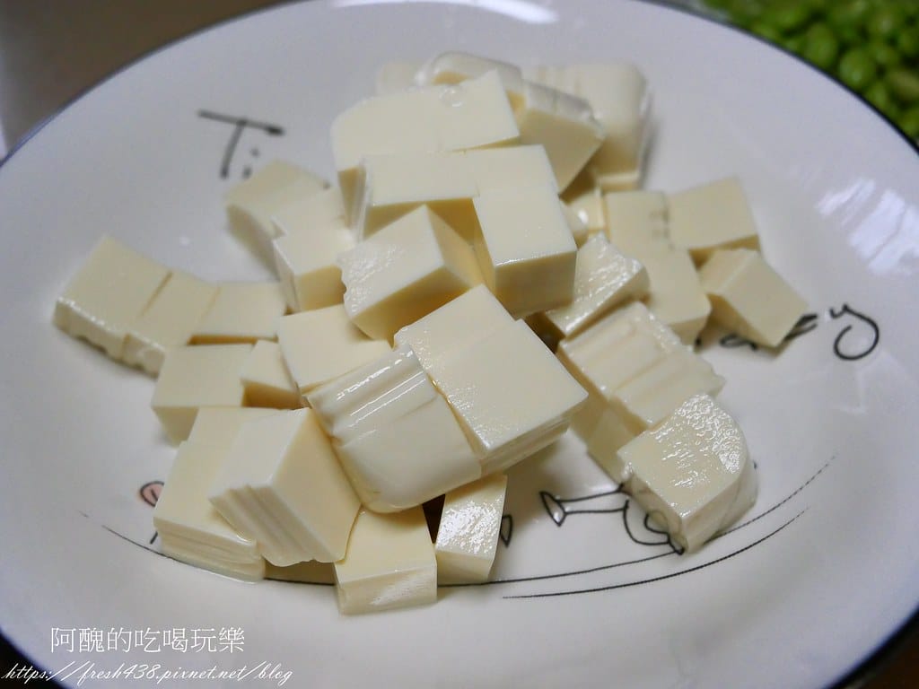 毛豆蝦仁豆腐,配色繽紛、口感彈牙,高蛋白的美味料理。 - 第3張圖 P1029732